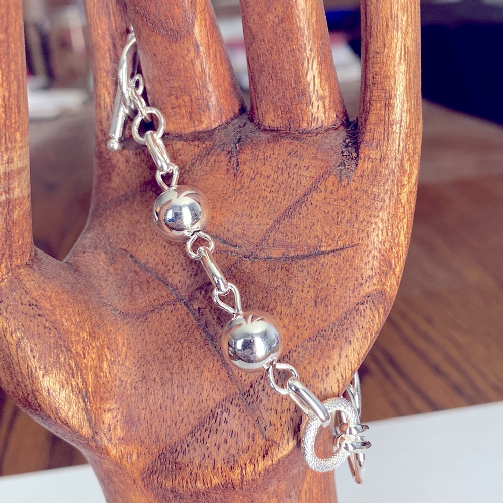 COPY - A very pretty silver 925 stamped bracelet - Picture 4 of 5